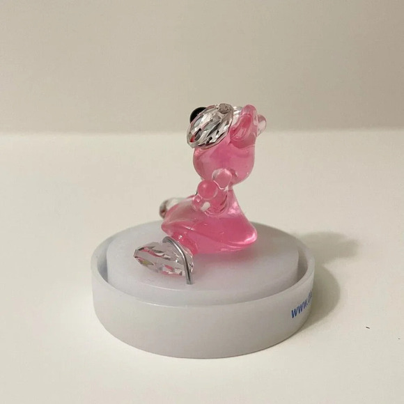 Swarovski  Crystals The Twinklets Pink Figurine In Globe Scratches - Picture 8 of 16